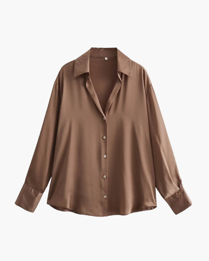 Camille | Blouse à manches longues et boutons pour femmes