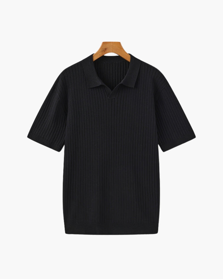 Émile | Polo en maille côtelée pour hommes