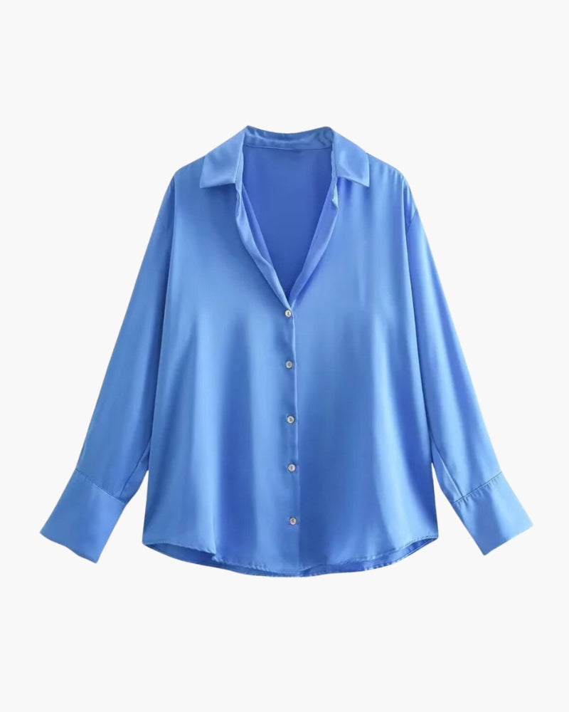 Camille | Blouse à manches longues et boutons pour femmes