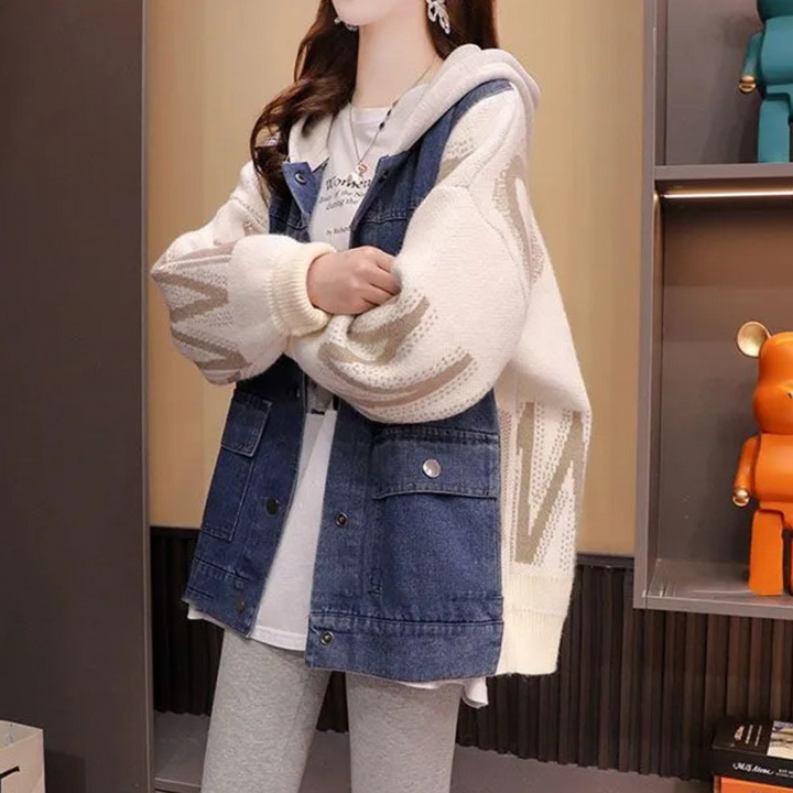 CLOE - Cardigan Moderne à Capuche pour Femmes