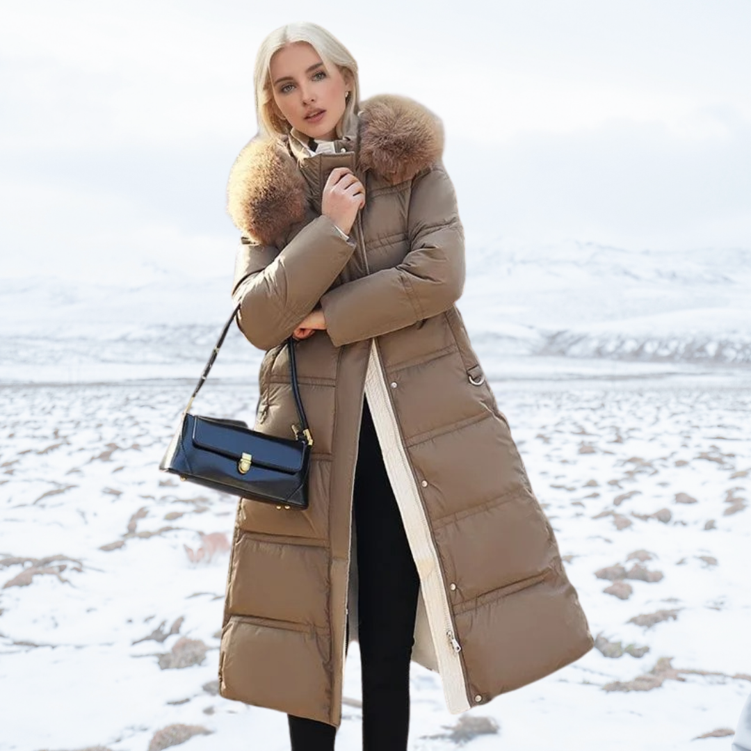 Parka Femme d’Hiver à Capuche en Fausse Fourrure