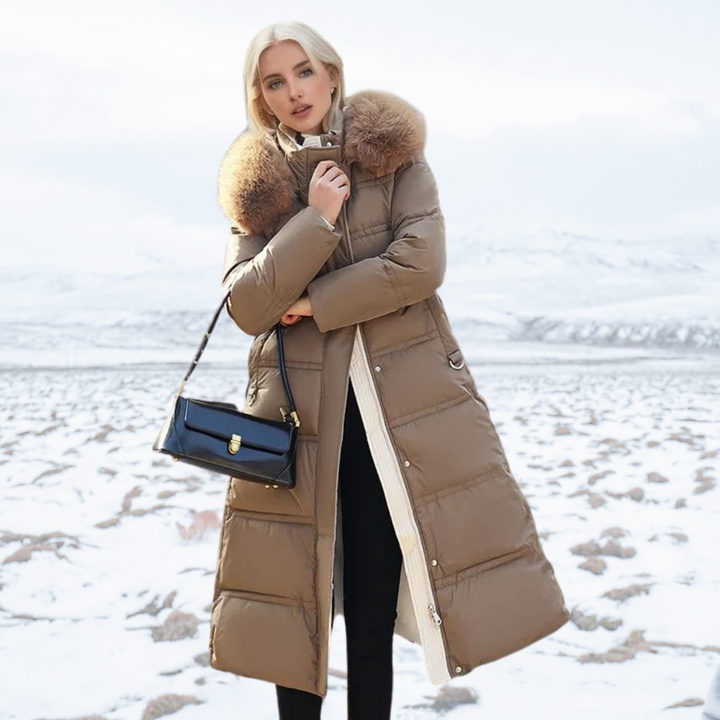 Parka Femme d’Hiver à Capuche en Fausse Fourrure