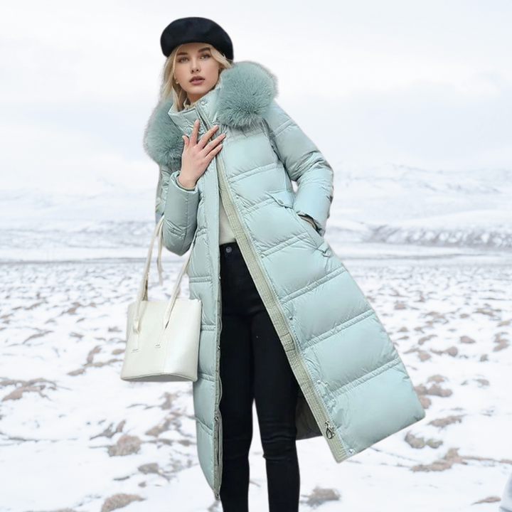 Parka Femme d’Hiver à Capuche en Fausse Fourrure