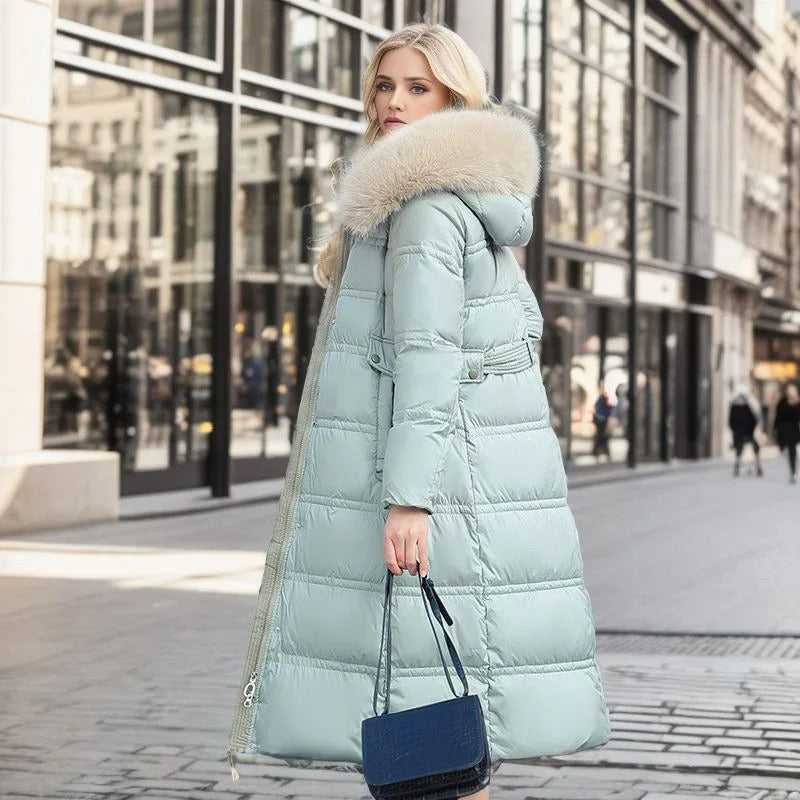 Parka Femme d’Hiver à Capuche en Fausse Fourrure