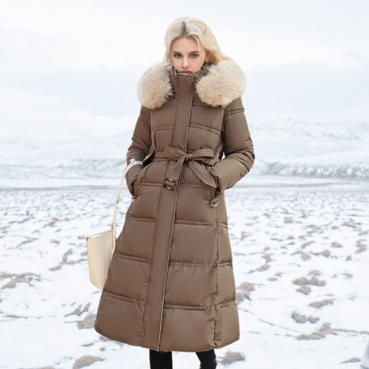 Parka Femme d’Hiver à Capuche en Fausse Fourrure