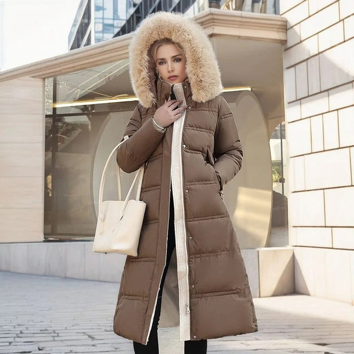 Parka Femme d’Hiver à Capuche en Fausse Fourrure