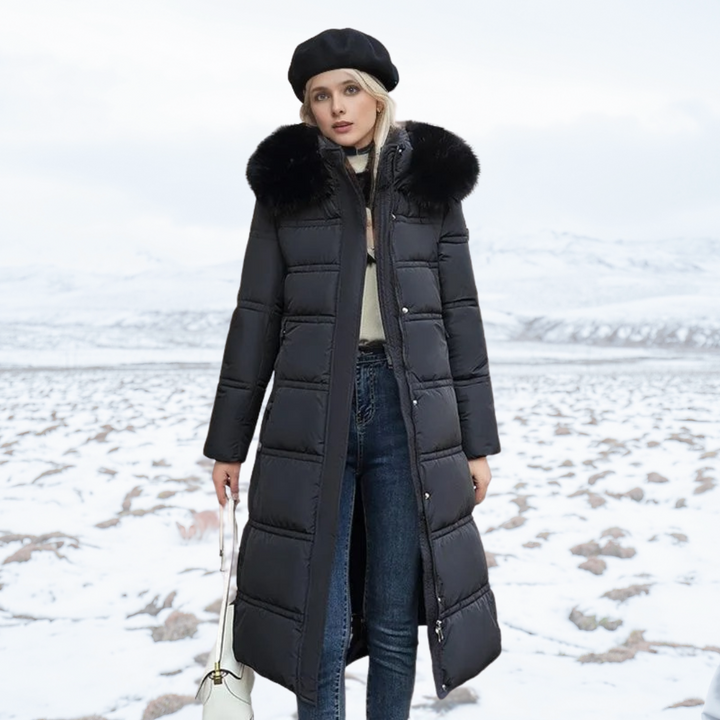 Parka Femme d’Hiver à Capuche en Fausse Fourrure