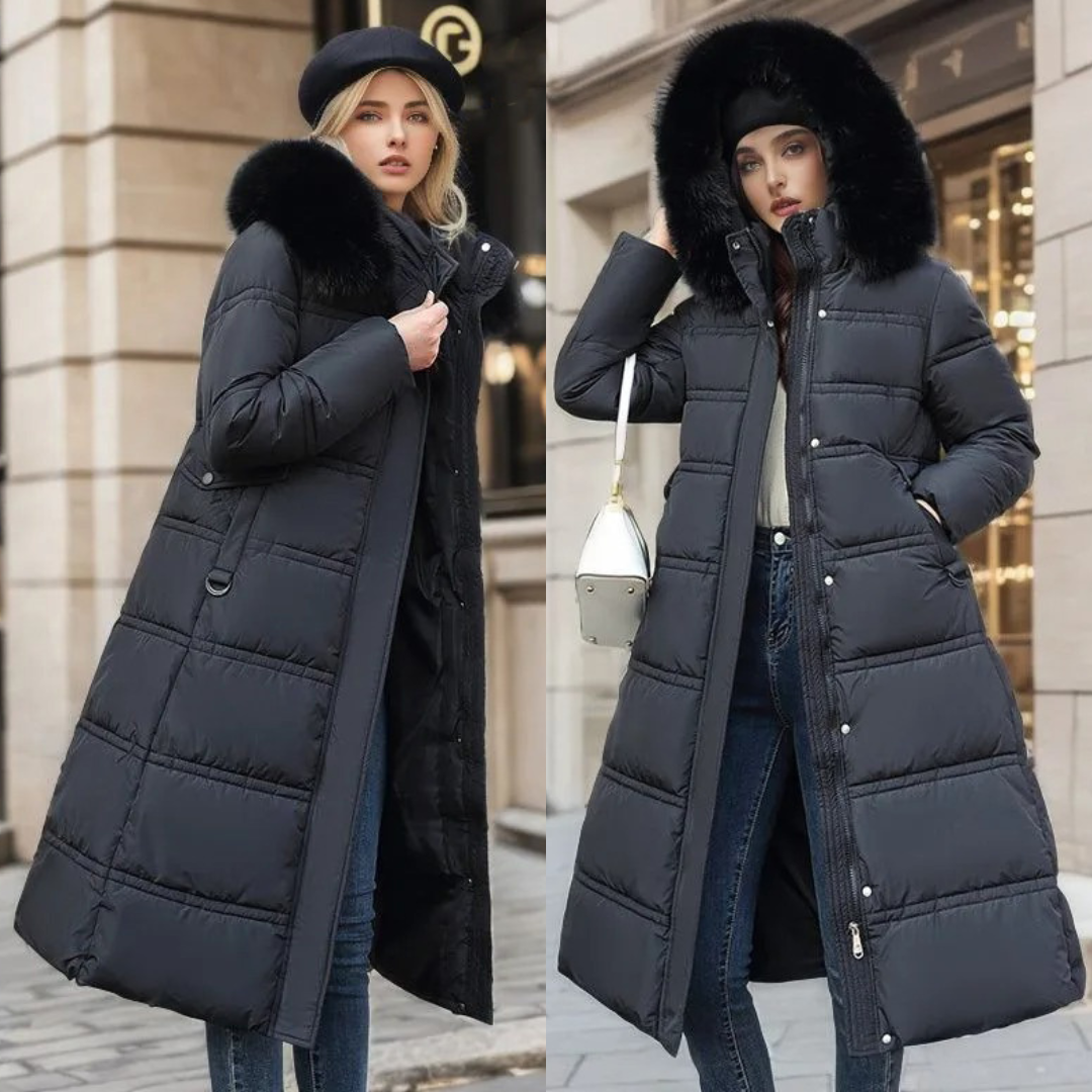 Parka Femme d’Hiver à Capuche en Fausse Fourrure