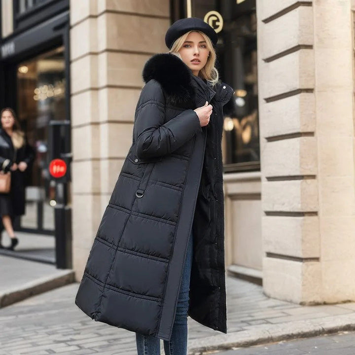 Parka Femme d’Hiver à Capuche en Fausse Fourrure