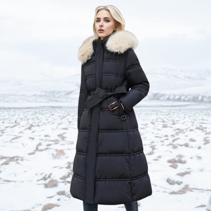 Parka Femme d’Hiver à Capuche en Fausse Fourrure