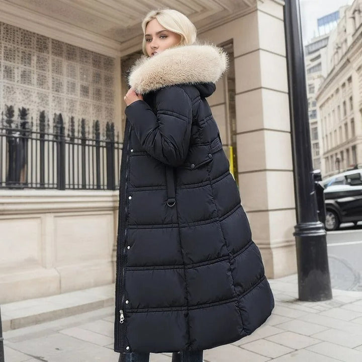 Parka Femme d’Hiver à Capuche en Fausse Fourrure
