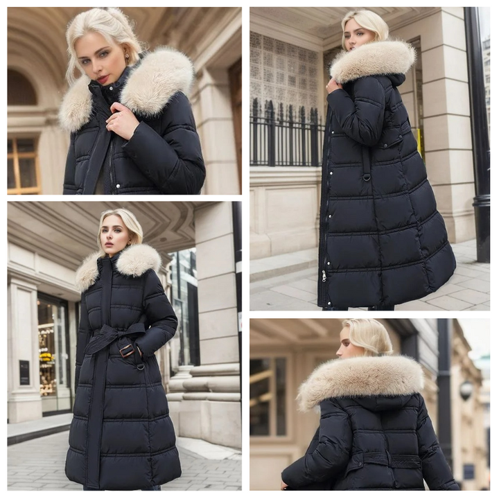 Parka Femme d’Hiver à Capuche en Fausse Fourrure