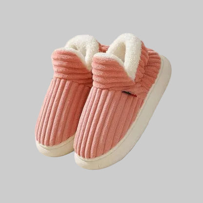 Chaussons d'Hiver Unisexes Orthopédiques avec Doublure en Peluche et Semelle Antidérapante