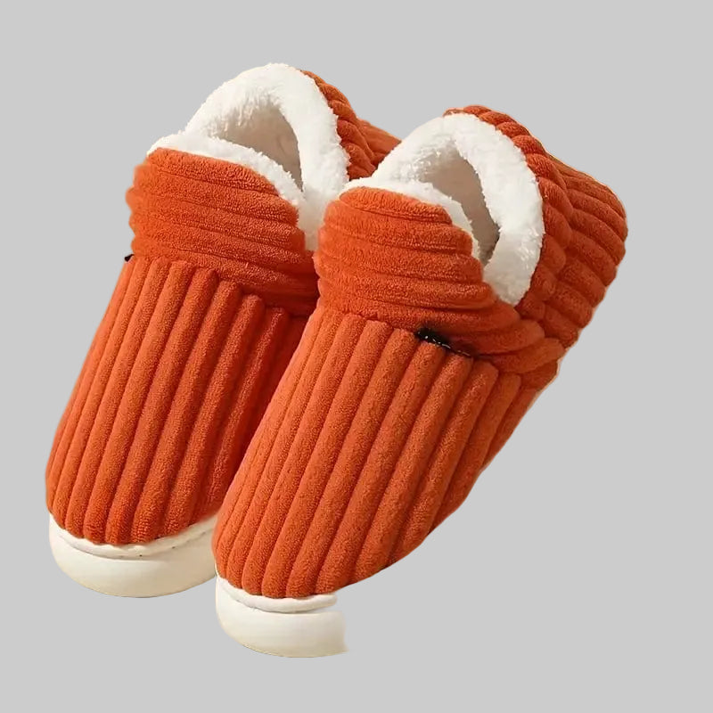 Chaussons d'Hiver Unisexes Orthopédiques avec Doublure en Peluche et Semelle Antidérapante