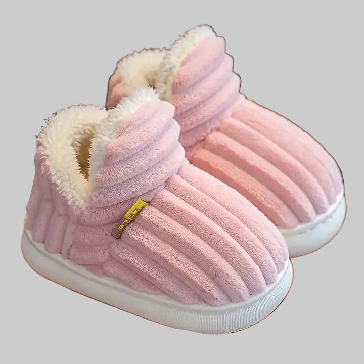 Chaussons d'Hiver Unisexes Orthopédiques avec Doublure en Peluche et Semelle Antidérapante