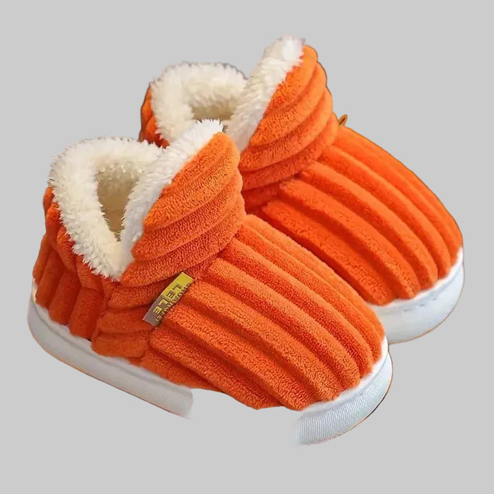 Chaussons d'Hiver Unisexes Orthopédiques avec Doublure en Peluche et Semelle Antidérapante
