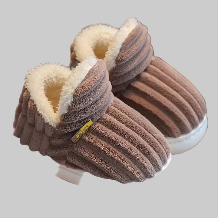 Chaussons d'Hiver Unisexes Orthopédiques avec Doublure en Peluche et Semelle Antidérapante