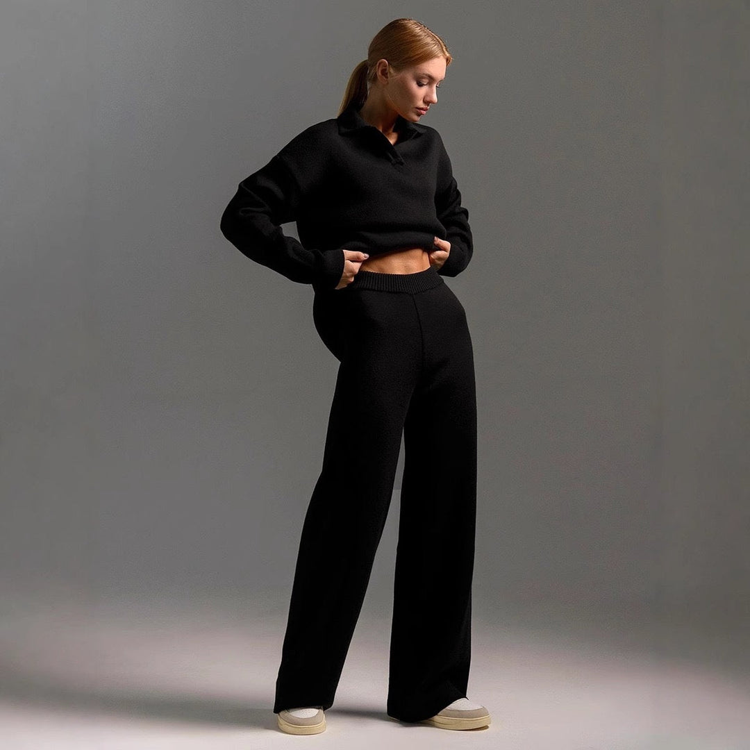 Dames Lounge Set – Comfortabele Top met Bijpassende Broek