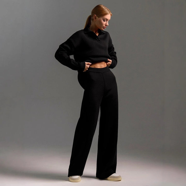 Dames Lounge Set – Comfortabele Top met Bijpassende Broek