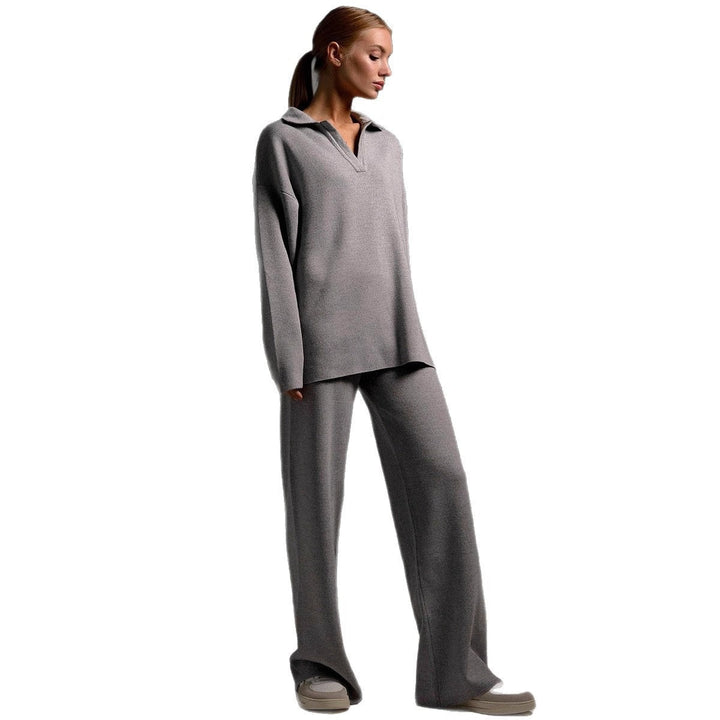 Dames Lounge Set – Comfortabele Top met Bijpassende Broek