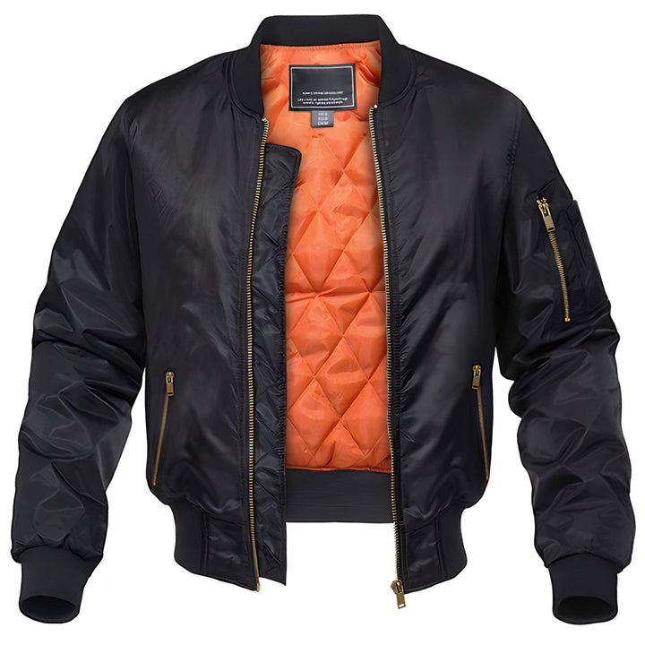 Blouson Aviateur Homme Rétro avec Doublure Chaude