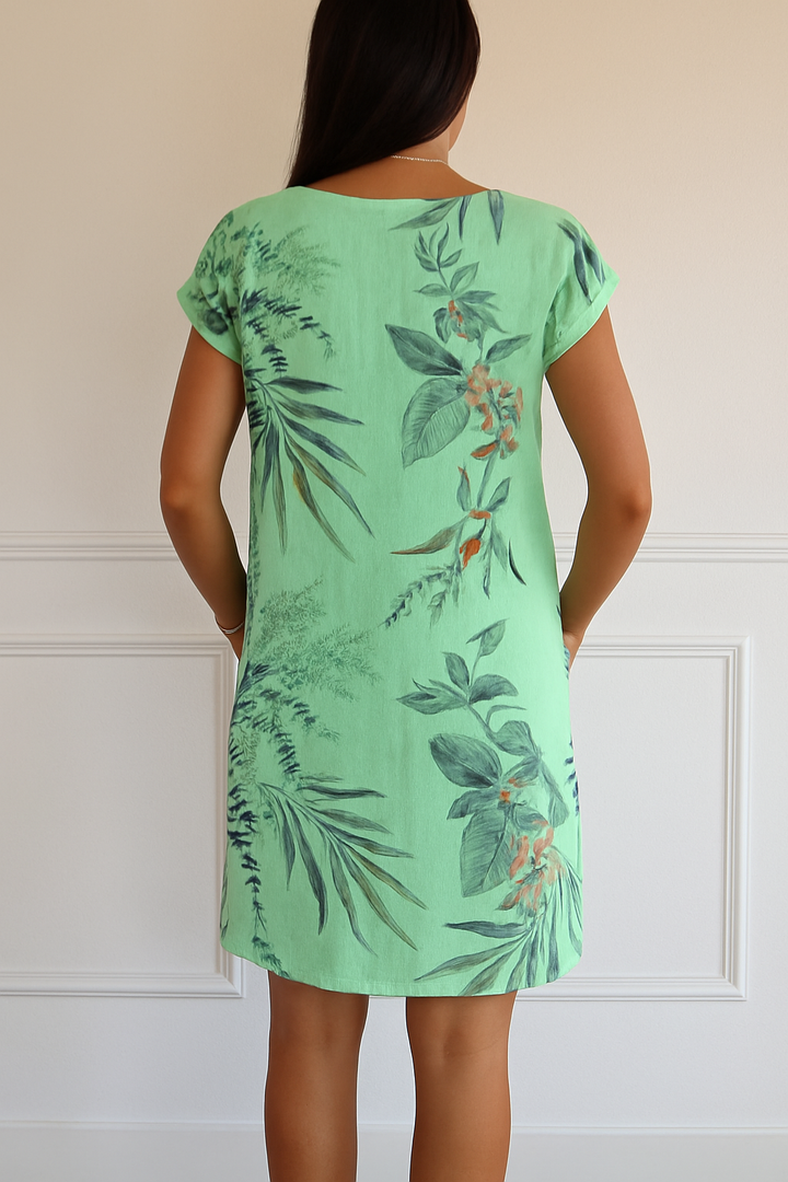 Marjolaine | Robe pour Femme | À Imprimé Floral, Décontractée & Polyvalente