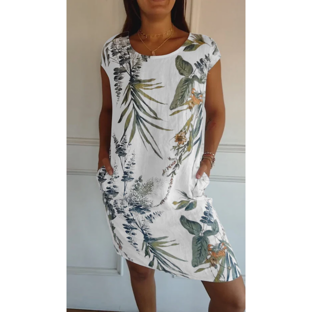 Marjolaine | Robe pour Femme | À Imprimé Floral, Décontractée & Polyvalente