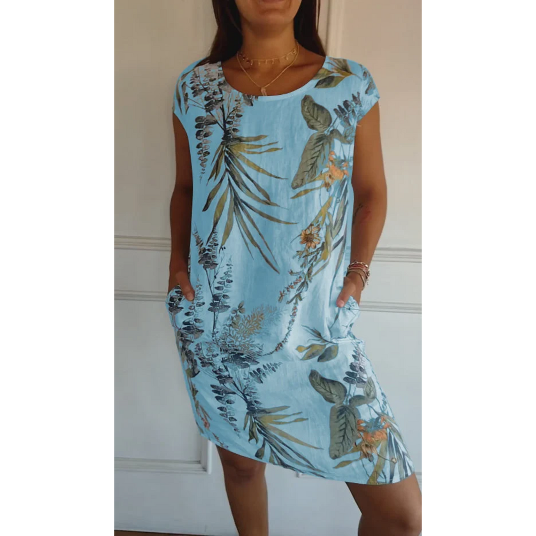 Marjolaine | Robe pour Femme | À Imprimé Floral, Décontractée & Polyvalente