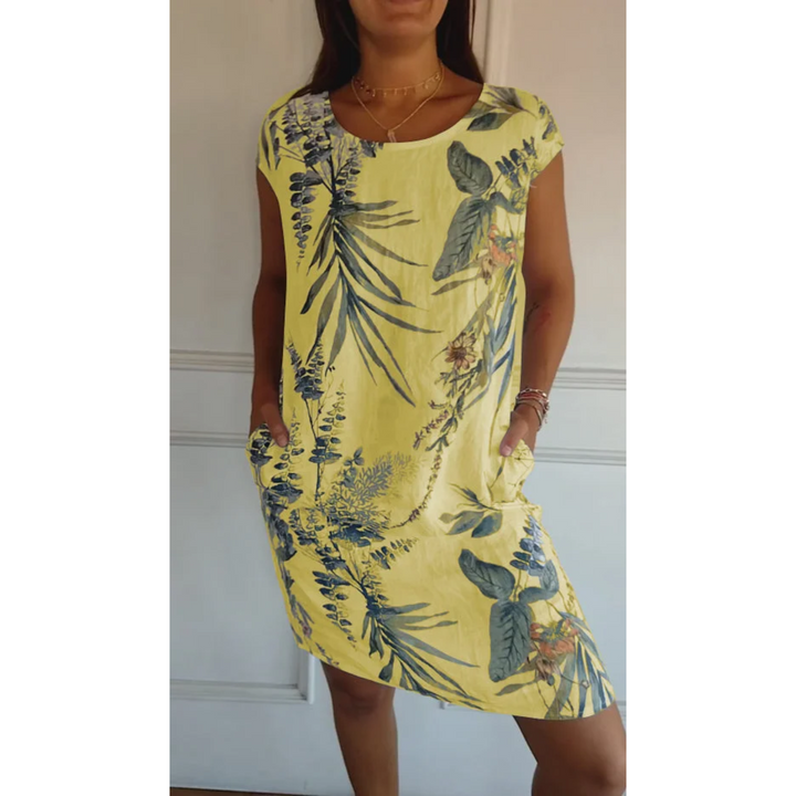 Marjolaine | Robe pour Femme | À Imprimé Floral, Décontractée & Polyvalente