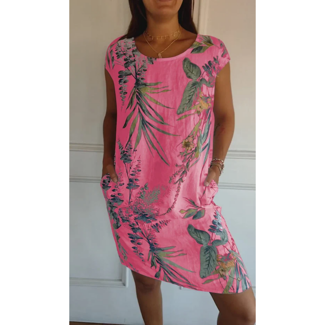 Marjolaine | Robe pour Femme | À Imprimé Floral, Décontractée & Polyvalente