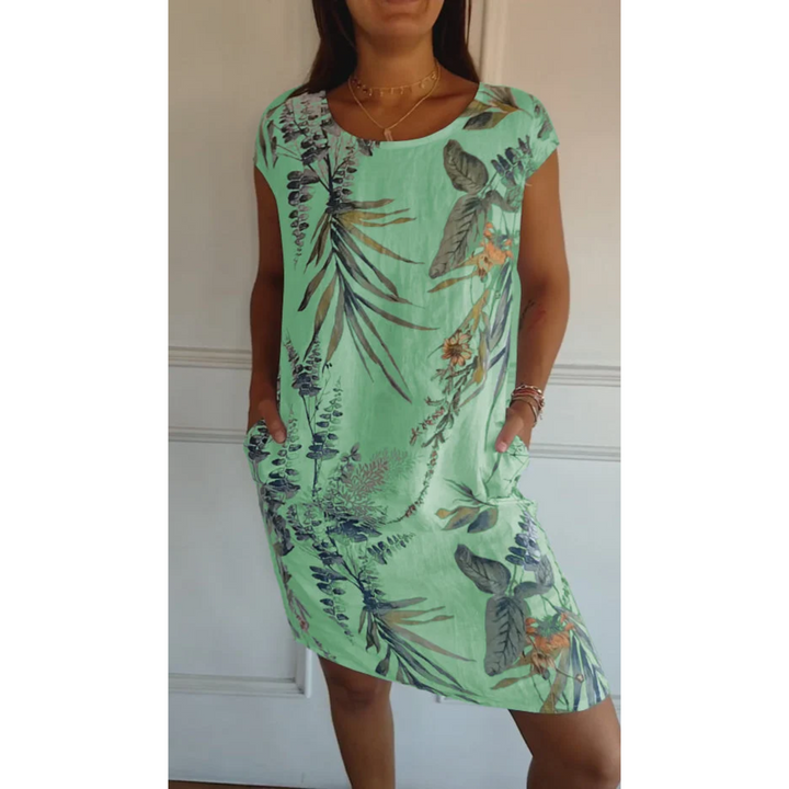 Marjolaine | Robe pour Femme | À Imprimé Floral, Décontractée & Polyvalente