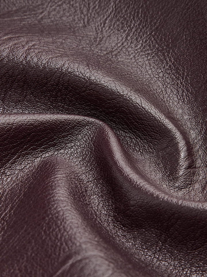 Veste Femme Zippée en Simili-Cuir PU