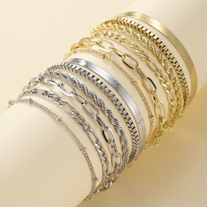 Set de Bracelets Dorés Femme