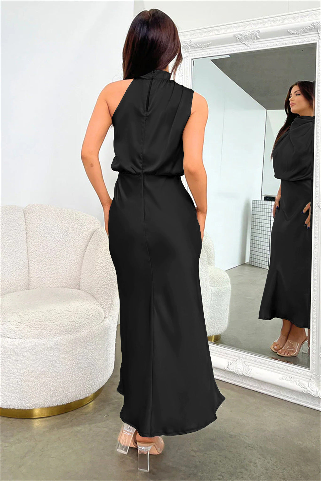 Célestine | Robe élégante à col halter pour femmes