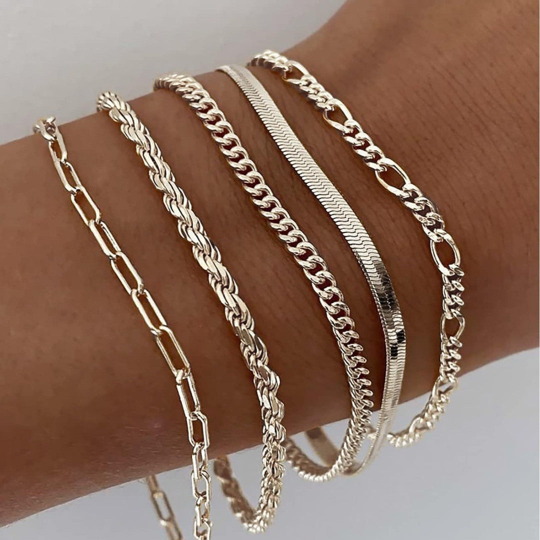 Set de Bracelets Dorés Femme