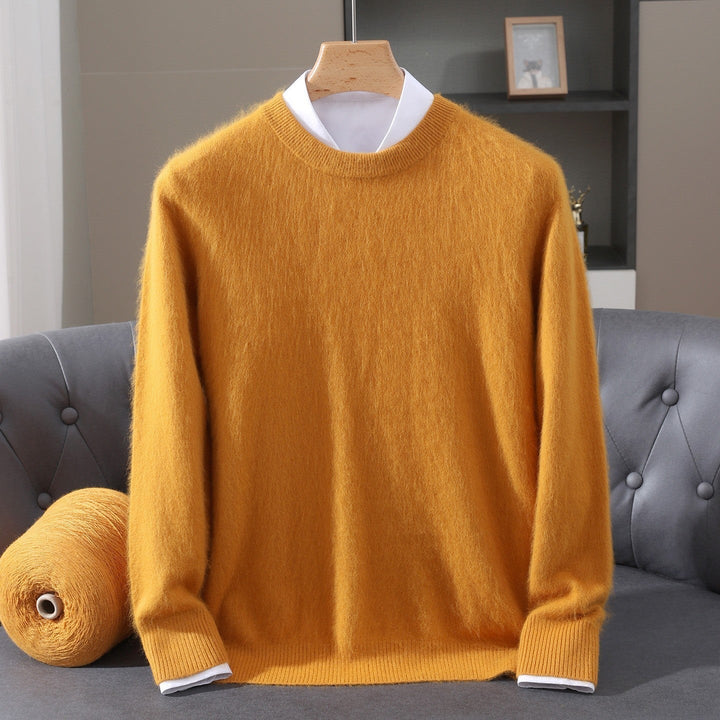 Pull Homme Cachemire Col Rond Manches Longues