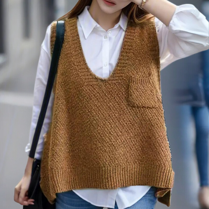 ALANNAH - Gilet Tricoté pour Femmes