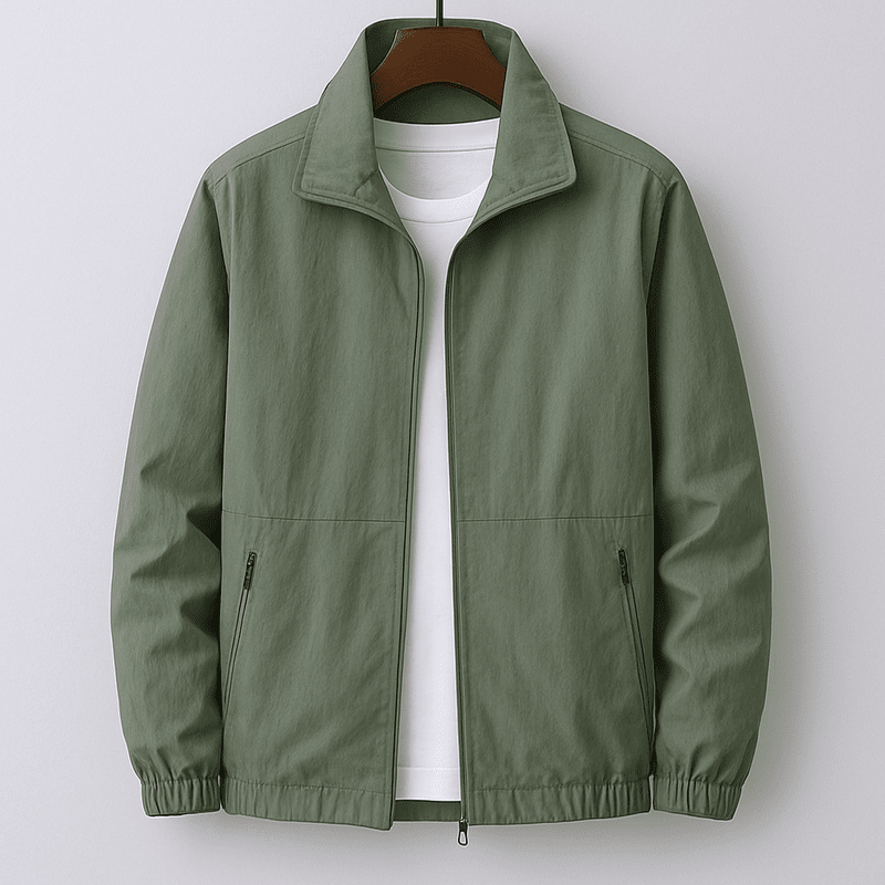 Veste Cargo Militaire Homme en Coton à Col Montant