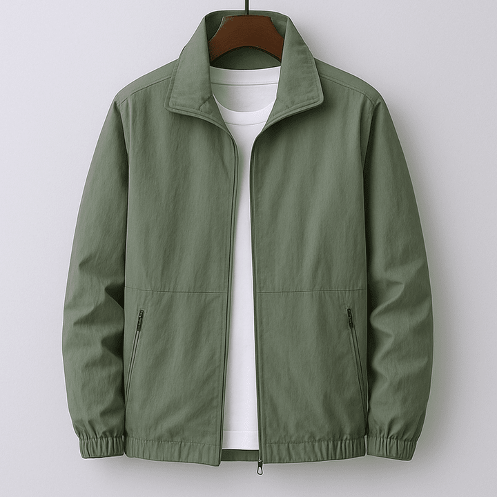 Veste Cargo Militaire Homme en Coton à Col Montant