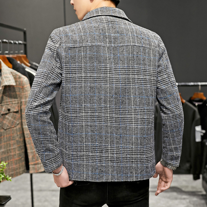 DALE - Veste à Motifs Carreaux pour Hommes