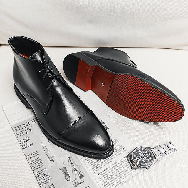 Chaussures de Ville Homme en Cuir Richelieu Semelle Rouge