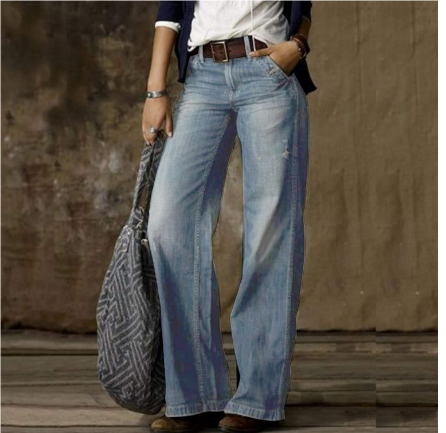 Coralie | Pantalon vintage à jambes larges pour femmes