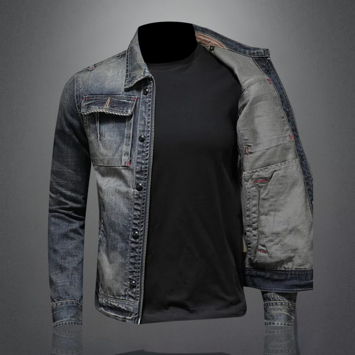 NATHAN - Veste en Denim Classique pour Hommes