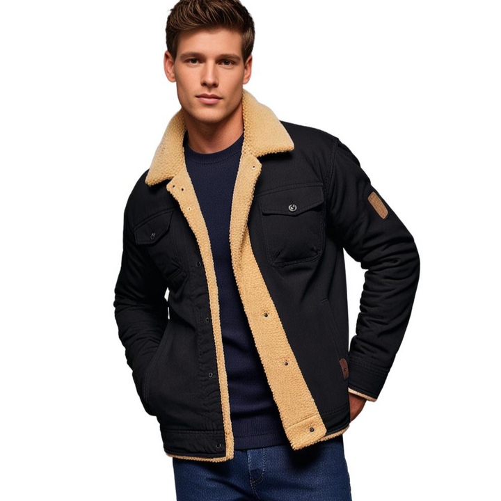 Dirk - Veste bombardier vintage pour homme