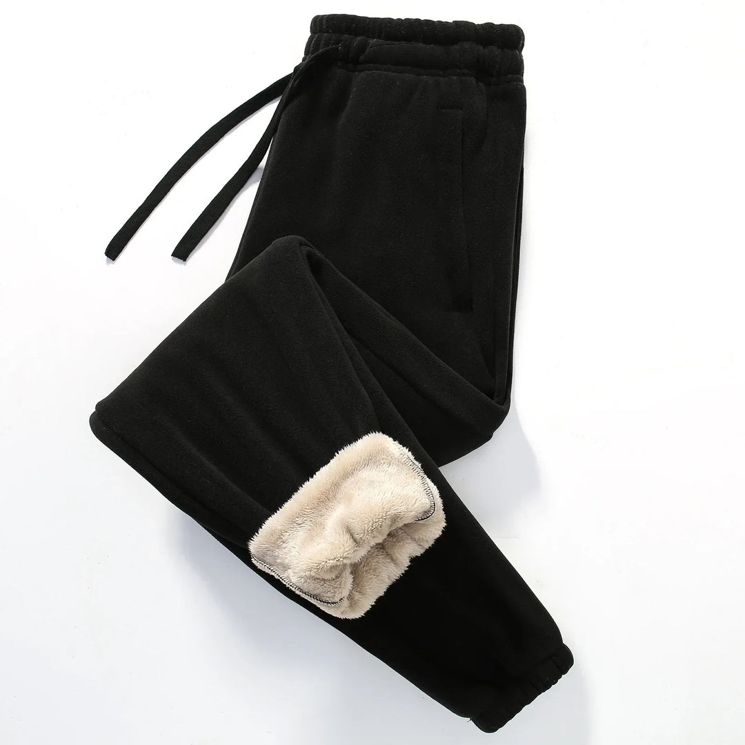 Jogging Homme Doublure Polaire Sherpa Taille À Cordon Et Poignets Élastiqués