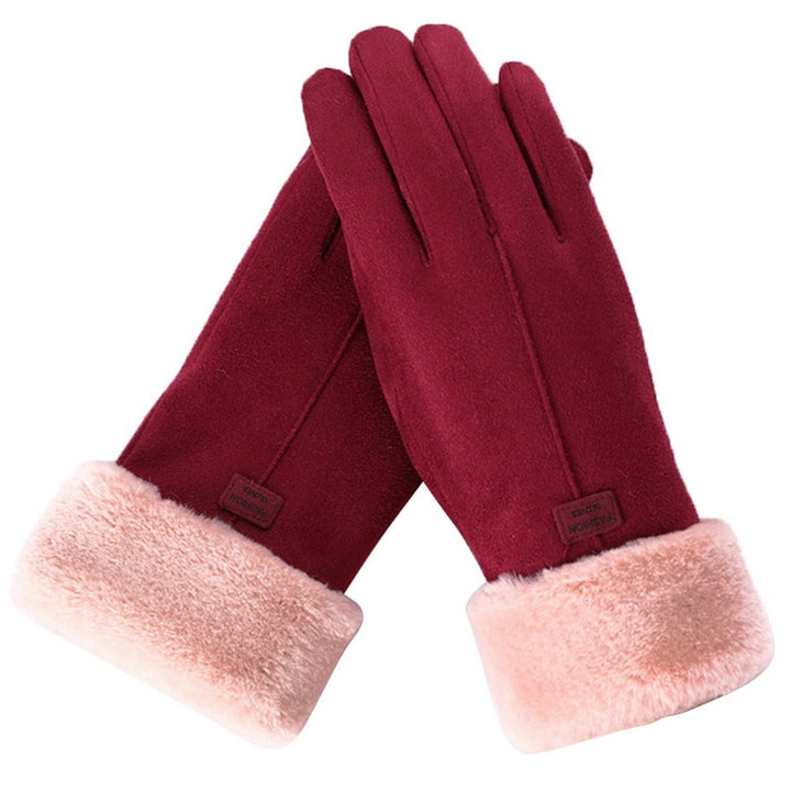 Gants d'Hiver Femme Imperméables Doublés en Polaire Tactiles