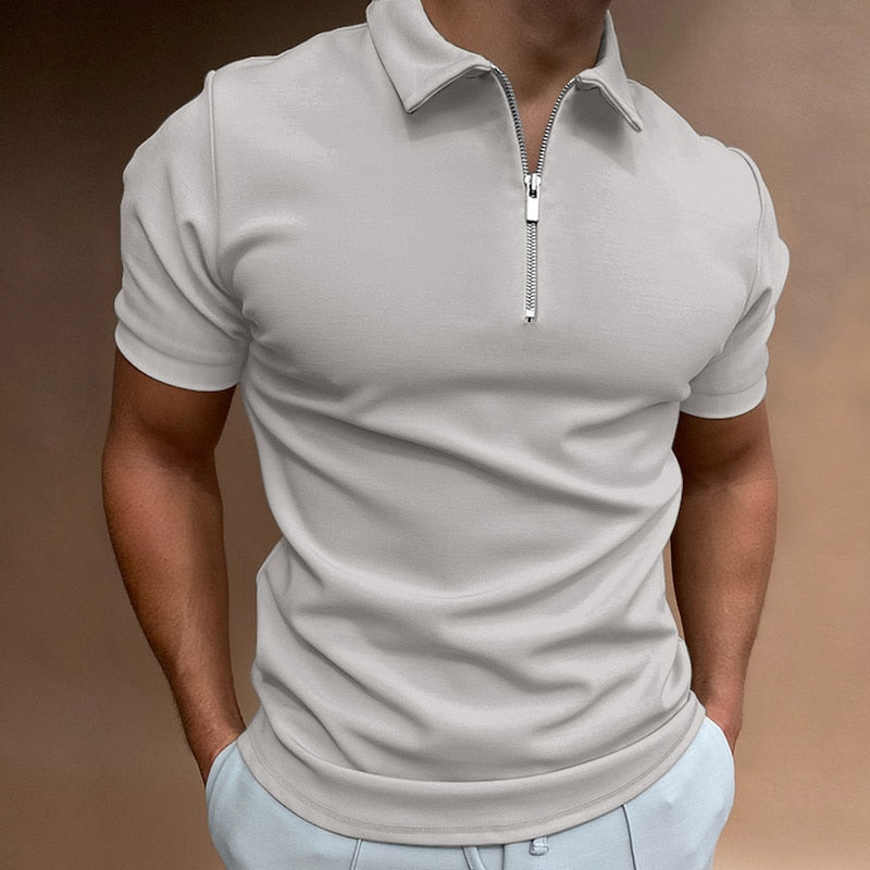 Étienne | Polo zippé pour homme