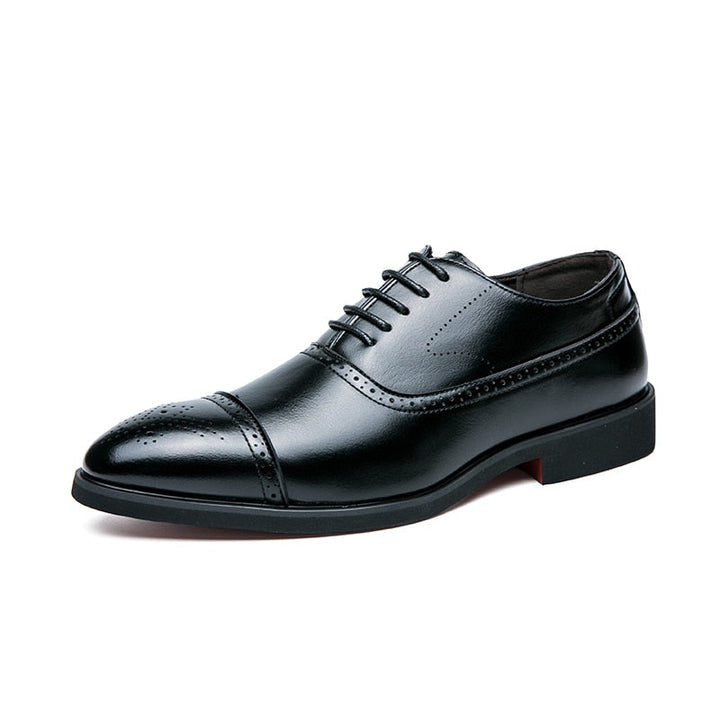 Chaussures de Ville Homme en Cuir Richelieu Semelle Rouge