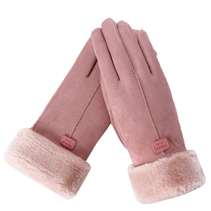 Gants d'Hiver Femme Imperméables Doublés en Polaire Tactiles
