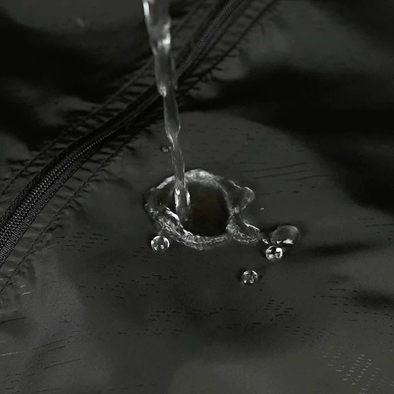 Coupe-Vent Homme Imperméable à Capuche Zip Intégral